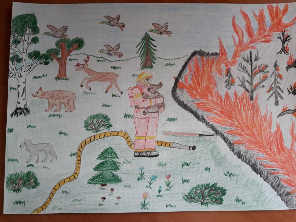 В Хорошево-Мневниках подведены итоги конкурса детского рисунка «Защитим природу от пожаров»