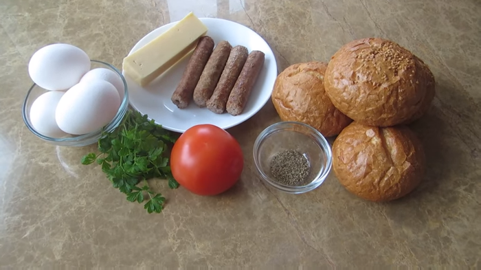 Завтрак из простых продуктов! Завтрак, Другая кухня, Рецепт, Видео рецепт, Еда, Вкусно, Видео, Длиннопост, Булочки