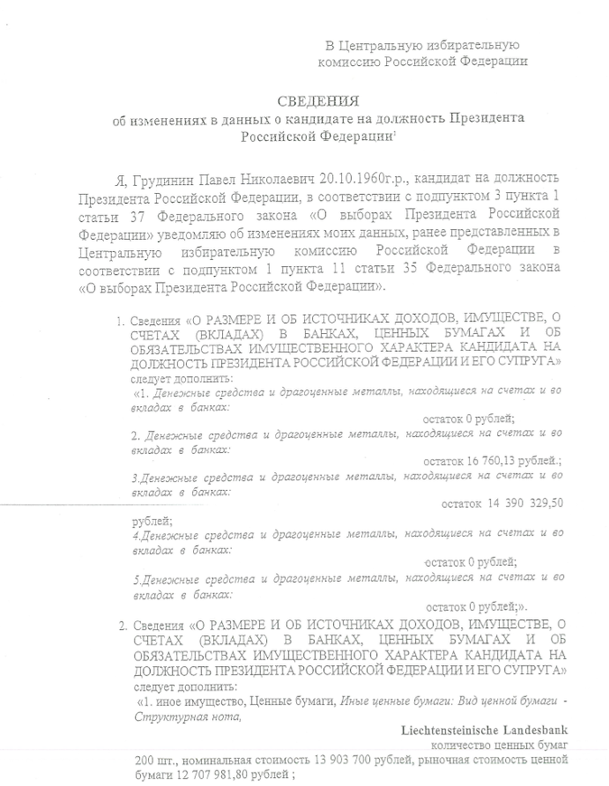Эксперт: Грудинин переводит иностранные счета на кого-то из членов семьи Эксперт: Грудинин переводит иностранные счета на кого-то из членов семьи