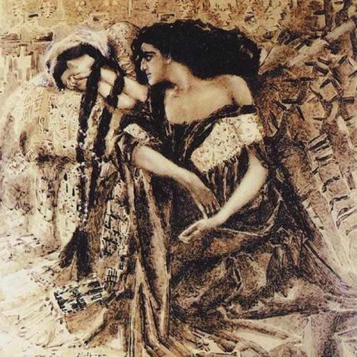 Михаил Врубель. Тамара и Демон, 1891 г. Михаил Врубель. Тамара и Демон, 1891 г.