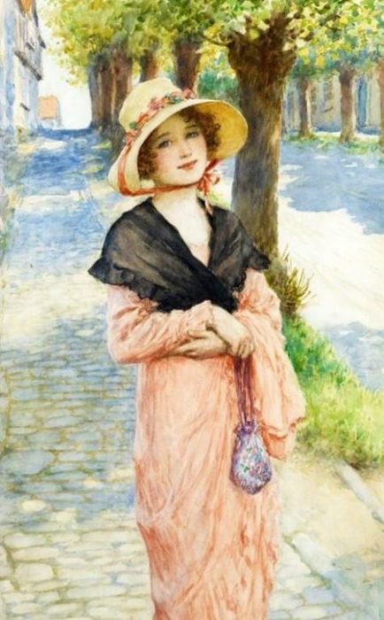 В парке. Автор: William Henry Margetson. В парке. Автор: William Henry Margetson.