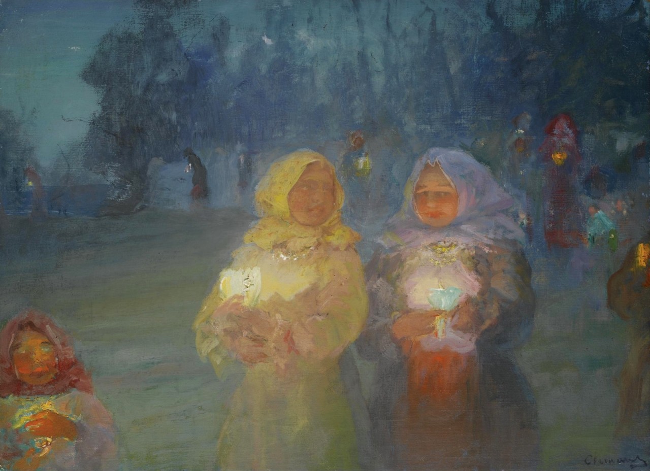 Возвращение из церкви (Returning From Church)_54 х 73_х.,м._Частная коллекция.jpg Возвращение из церкви (Returning From Church)_54 х 73_х.,м._Частная коллекция.jpg