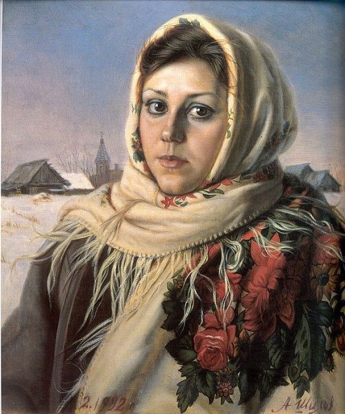  Русская красавица. (1992). Автор: Александр Шилов. Фото: aria-art.ru