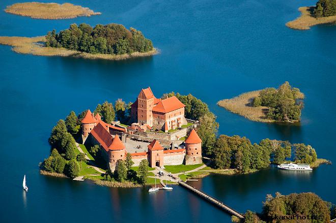 Самые красивые замки мира. Тракайский замок в Литве