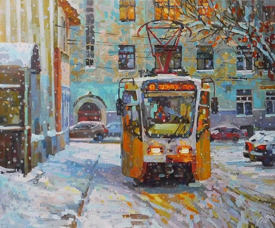 Художник Виктория Чижова. Московские крыши