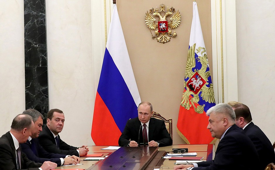 Совещание с постоянными членами Совета Безопасности.