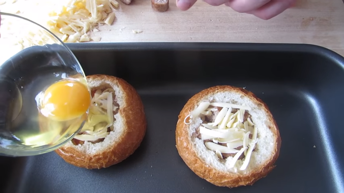Завтрак из простых продуктов! Завтрак, Другая кухня, Рецепт, Видео рецепт, Еда, Вкусно, Видео, Длиннопост, Булочки