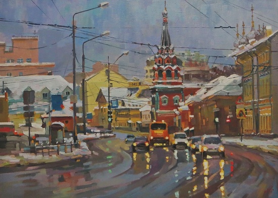 Художник Виктория Чижова. Московские крыши