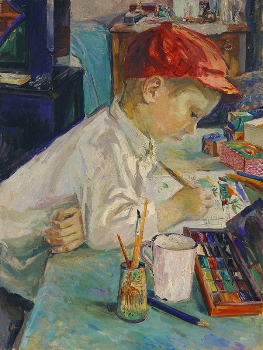 Из серии «Великие художники». Автор: А.А.Пластов. Из серии «Великие художники». Автор: А.А.Пластов.
