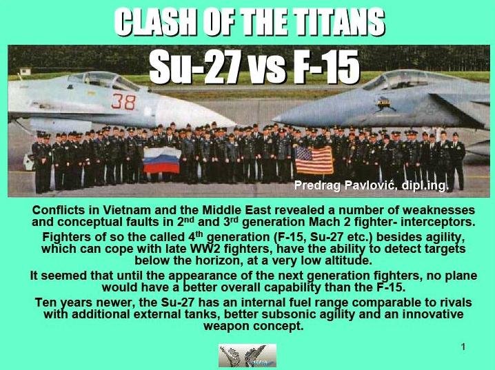 Сага о поколениях. Почему Су-27 превосходит F-15