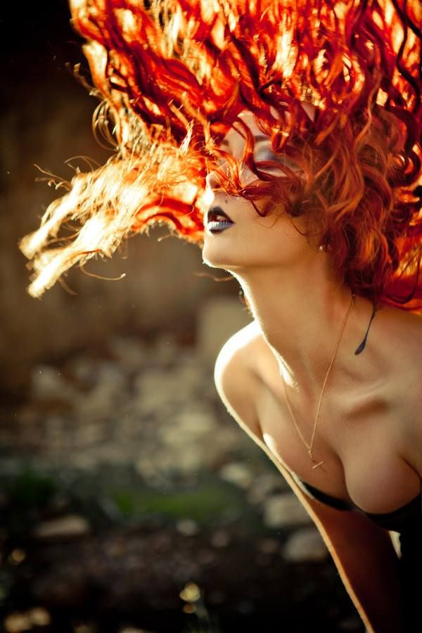 Секс Девушка С Огненными Волосами