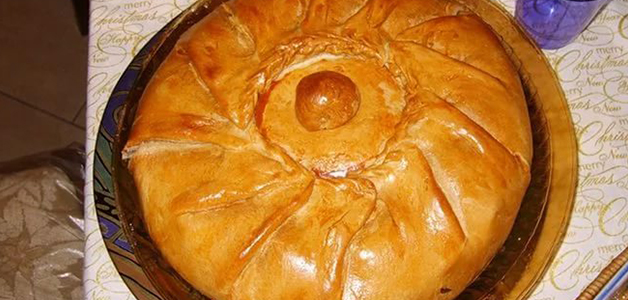 Татарский пирог с курагой 