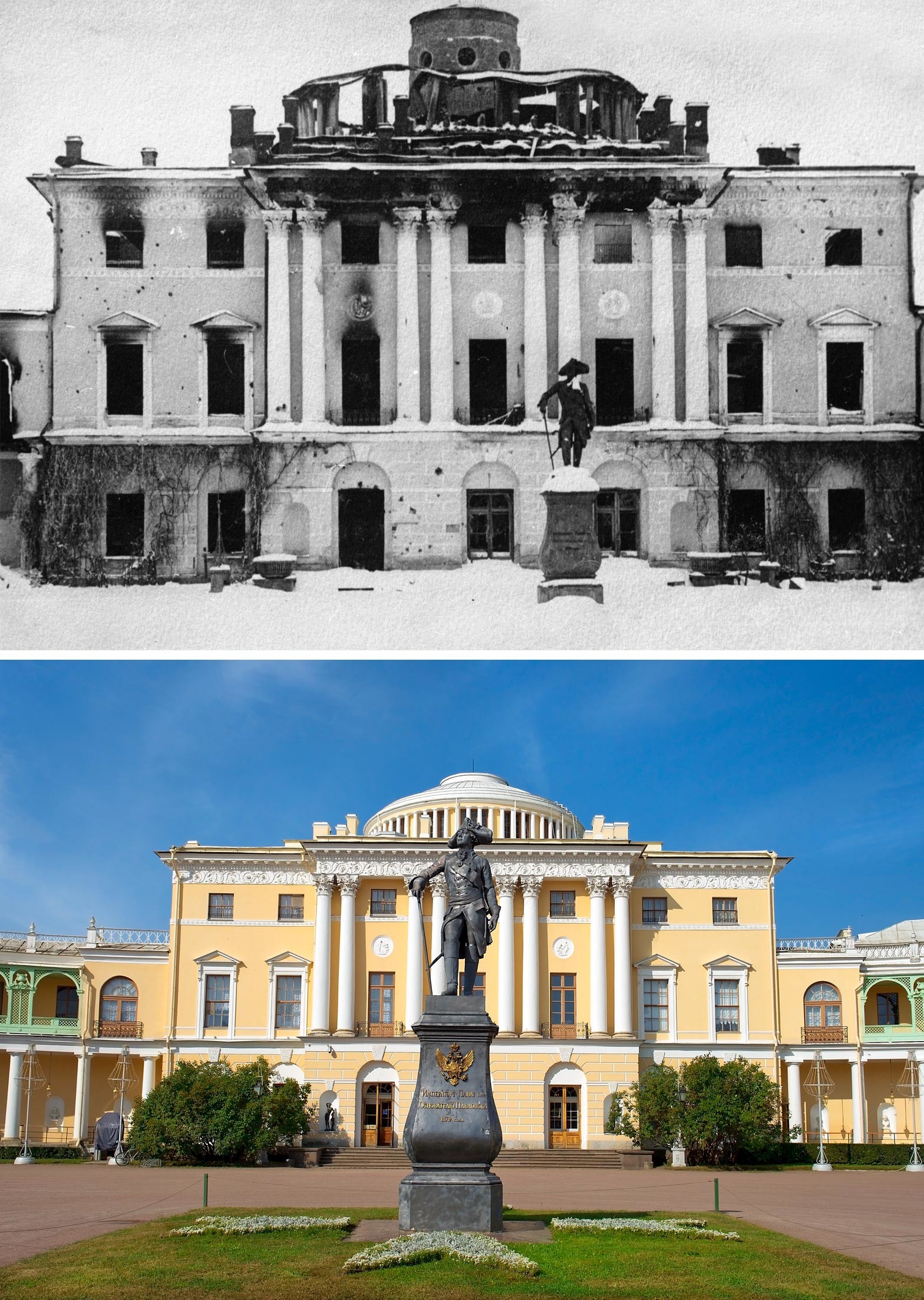 До и после: дворцы Санкт-Петербурга, разрушенные нацистами (ФОТО)