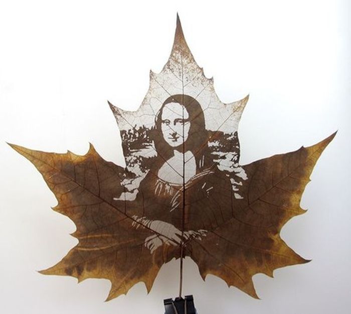 лист, рисунок, удивительно, осень