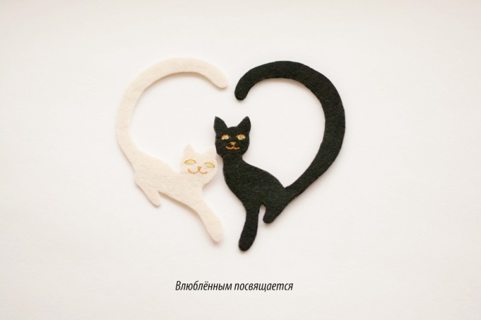 Коты-сердечки А после дня Святого Валентина...
