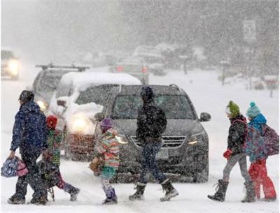 Омск: обильный снегопад, значительное ухудшение видимости на дорогах