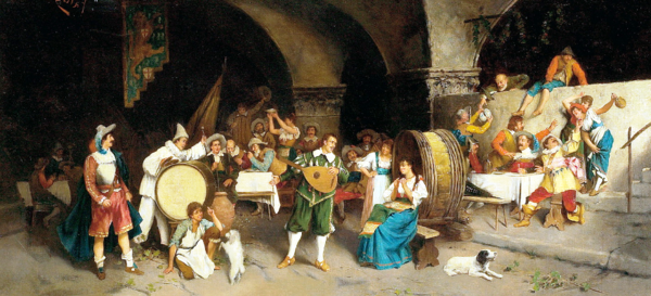 "Фиеста в таверне", 1880