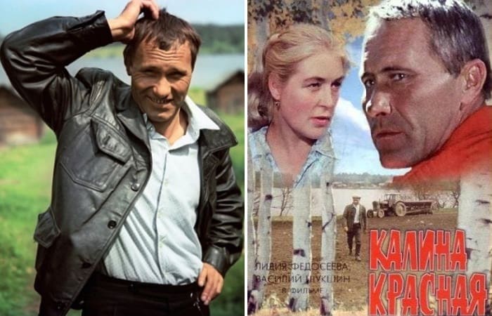 Василий Шукшин в фильме *Калина красная*, 1973 | Фото: kinopoisk.ru и kino-teatr.ru Василий Шукшин в фильме *Калина красная*, 1973 | Фото: kinopoisk.ru и kino-teatr.ru