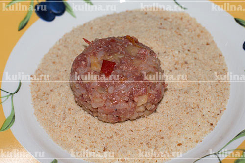Котлеты с рисом и овощами