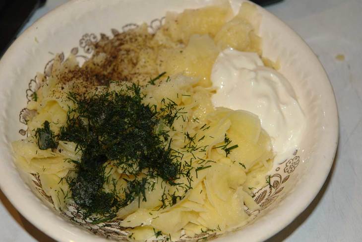 Мясные гнезда с картофельной начинкой Мясные гнезда с картофельной начинкой