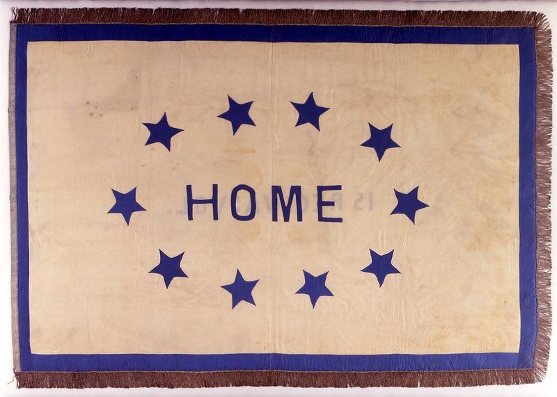 Catherine Heth Morrison made this flag for the 15th Virginia Infantry from her wedding clothes.