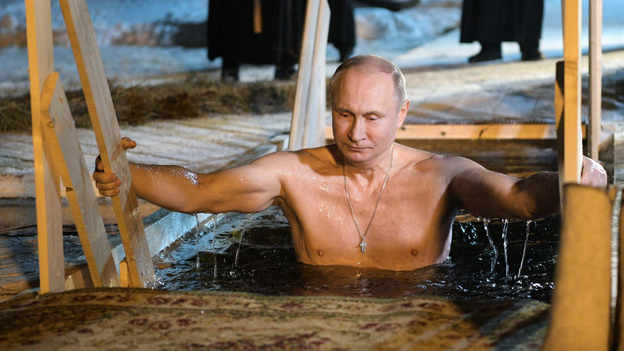 Где Путин окунулся в прорубь на Крещение