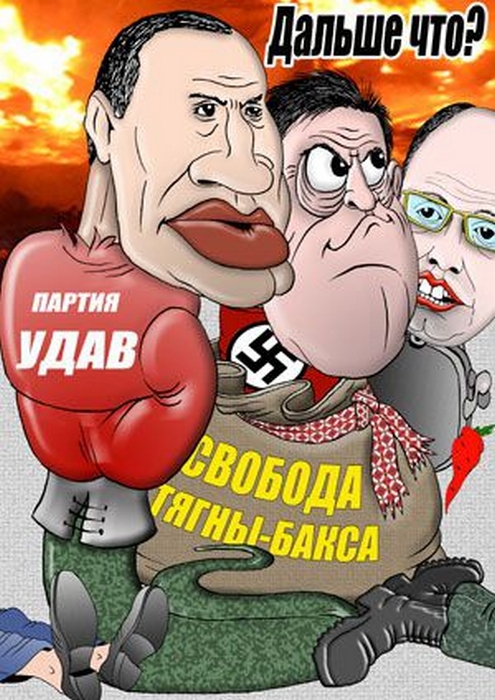  Западные карикатуры на евромайдан