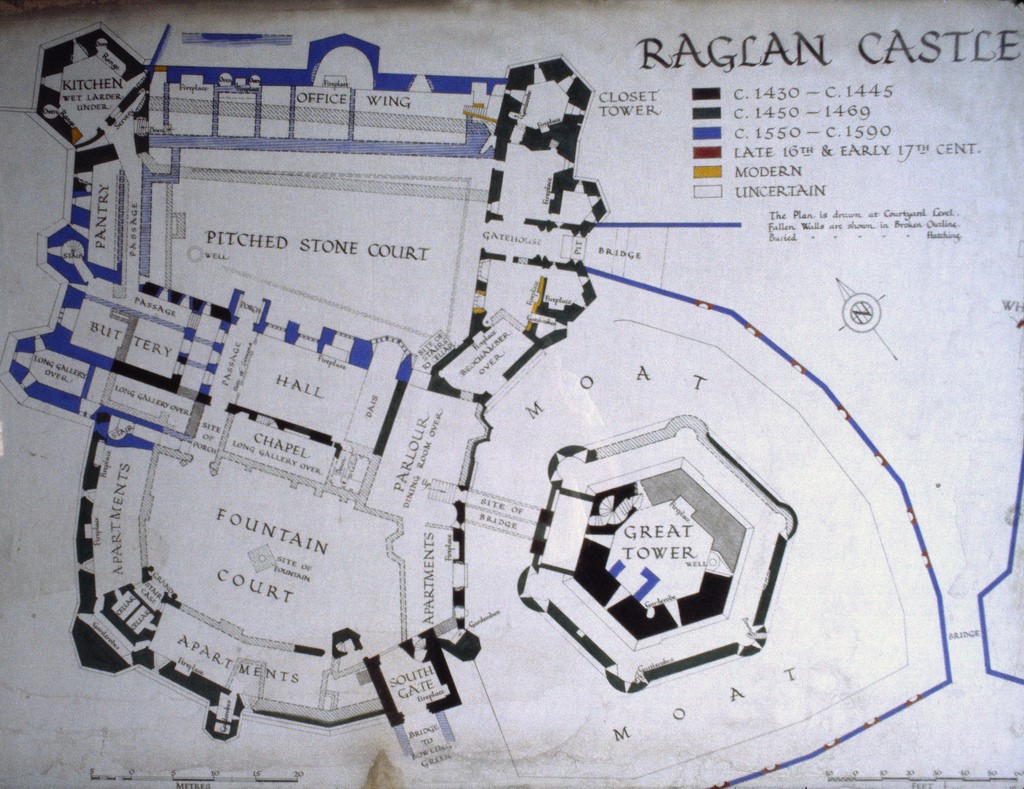 Замки Англии: Раглан (Raglan Castle)