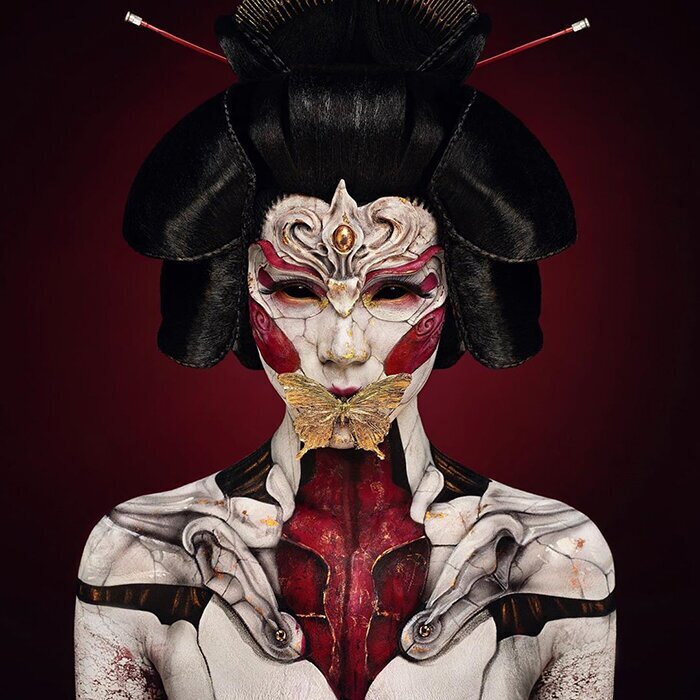 Впечатляющий боди-арт со спецэффектами от японского SFX художника Amazing Jiro