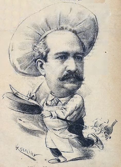 Ángel Muro, de Escaler, La Semana Cómica, 12-05-1892