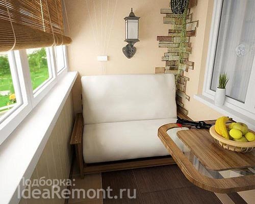 Уголок отдыха на балконе Идеи ремонта балкона. 10 фото