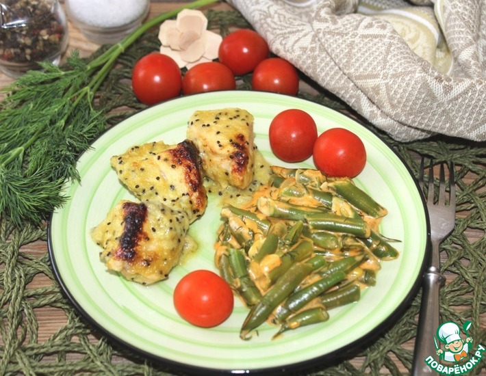Рецепт: Курица под сливочным соусом с киви Рецепт: Курица под сливочным соусом с киви