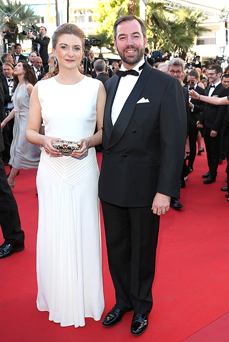 Герцогиня Стефания с супругом на фестивале в Каннах, 2017 год