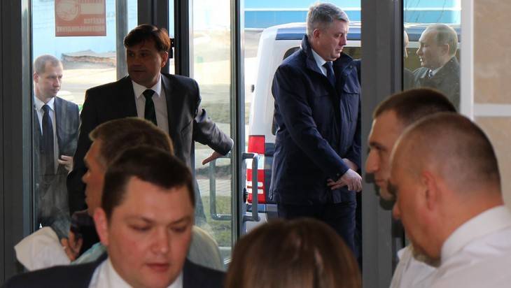Как в Брянске встречали Владимира Путина