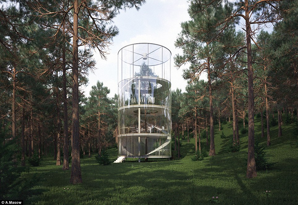 Видеть лес из-за деревьев: русский дизайн-студия A.Masow создал этот замечательный дом на дереве в Казахстан