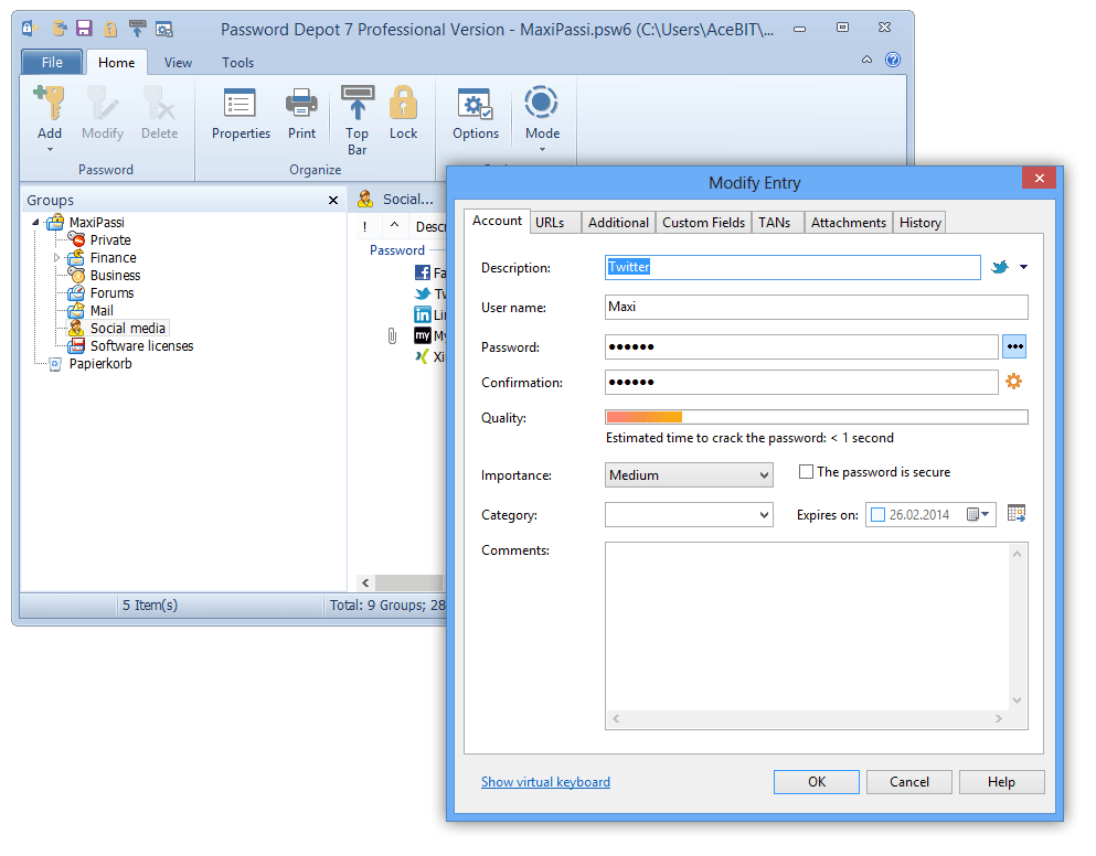 Password Depot 17.2.1 for windows download