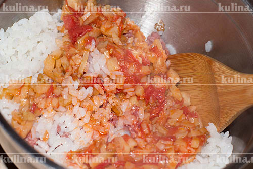 Котлеты с рисом и овощами
