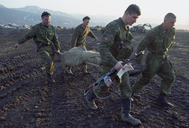 Военнослужащие федеральных войск в Чечне