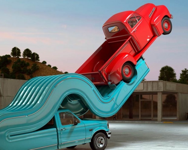 Гибкие автомобили в забавном арт-проекте (Tales-of-auto-elasticity-6-620x496)