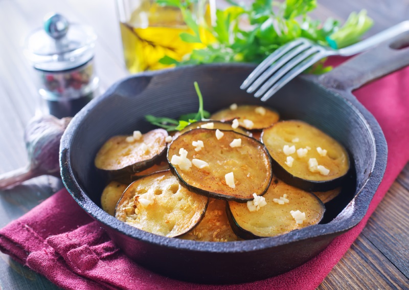 баклажаны в духовке кольцами