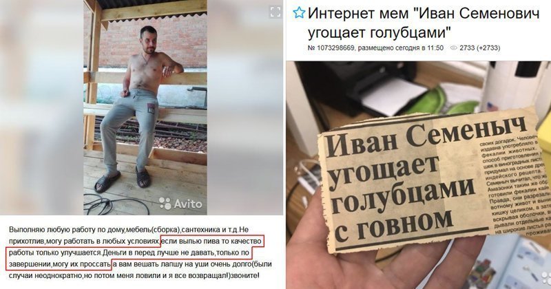 Частичка Путина и рыжая скотина: самые веселые объявления на Avito Частичка Путина и рыжая скотина: самые веселые объявления на Avito