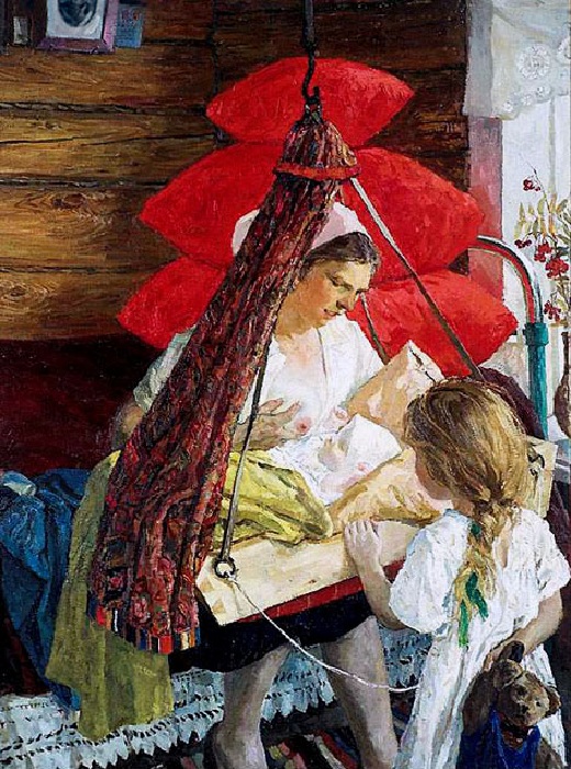 «Мама». (1964 год). Третьяковская галерея. Автор: А.А.Пластов. «Мама». (1964 год). Третьяковская галерея. Автор: А.А.Пластов.