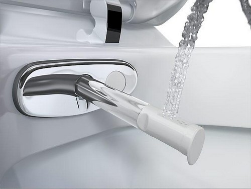 Унитаз-биде Geberit AquaClean, устройство Как сделать комфортной маленькую ванную комнату