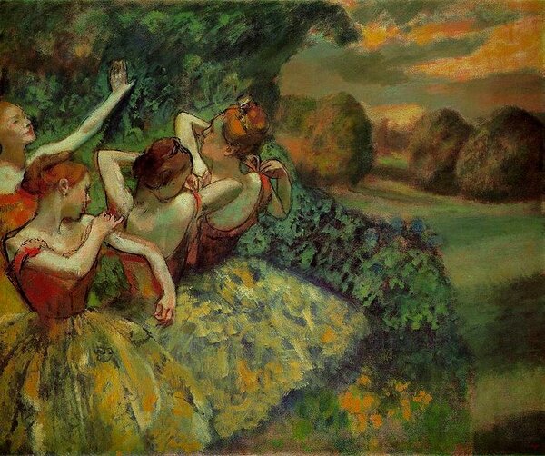 Э. Дега. Четыре танцовщицы.. 1899