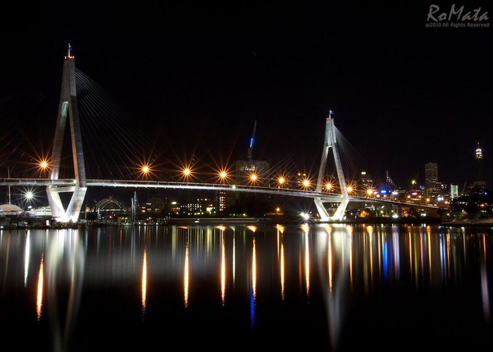 Мост Anzac Bridge, Австралия. NewPix.ru - Захватывающие фотографии мостов
