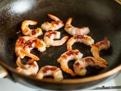 Жареные креветки