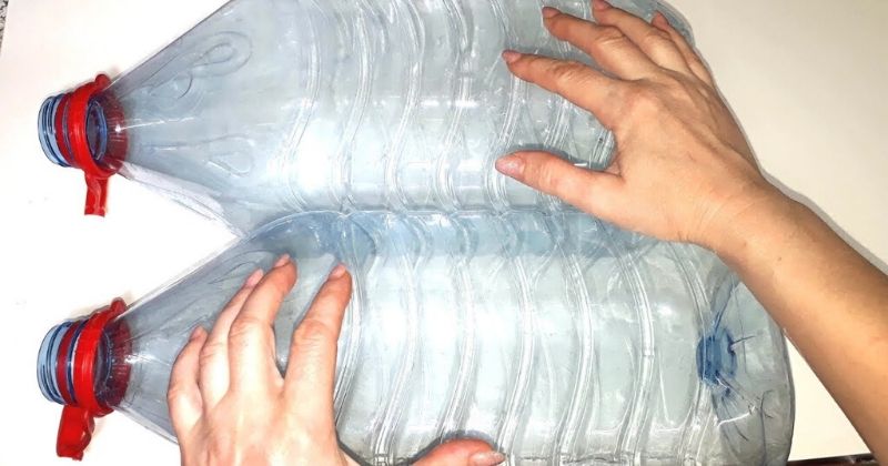 Что, если соединить большую пластиковую бутылку и ненужную одежду? Что, если соединить большую пластиковую бутылку и ненужную одежду?