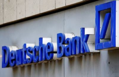 FILE PHOTO: A logo of a branch of Germany's Deutsche Bank is seen in Cologne, Germany, July 18, 2016. REUTERS/Wolfgang Rattay/File Photo