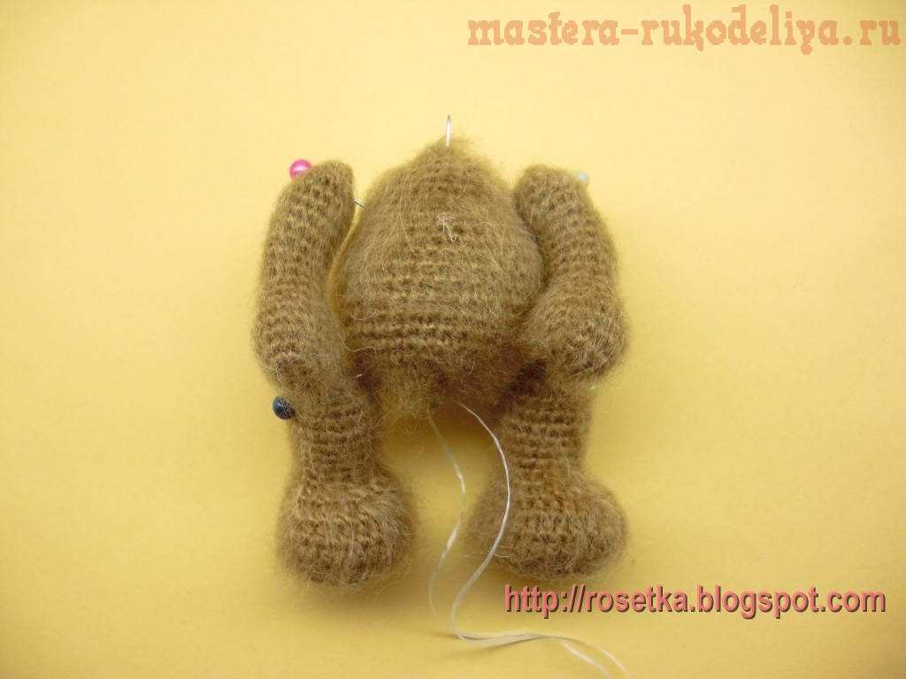 Мастер-класс по вязанию крючком: Мишка с малинкой