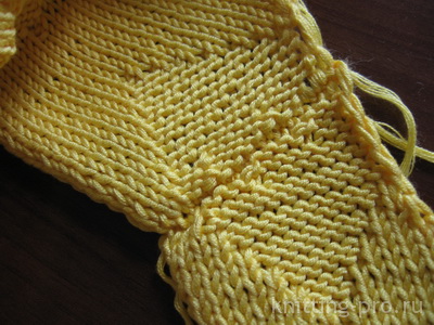 место соединения с лицевой стороны